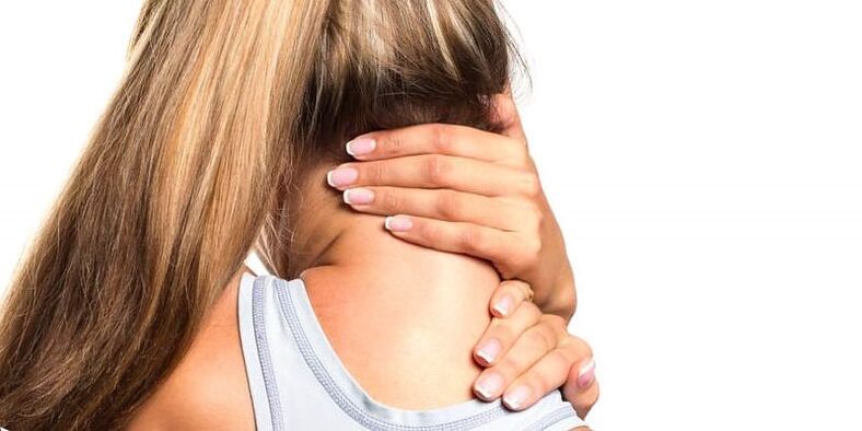 Dor de pescozo nunha nena con osteocondrose